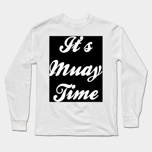 Muay Thai Black Long Sleeve T-Shirt by marisaj4488